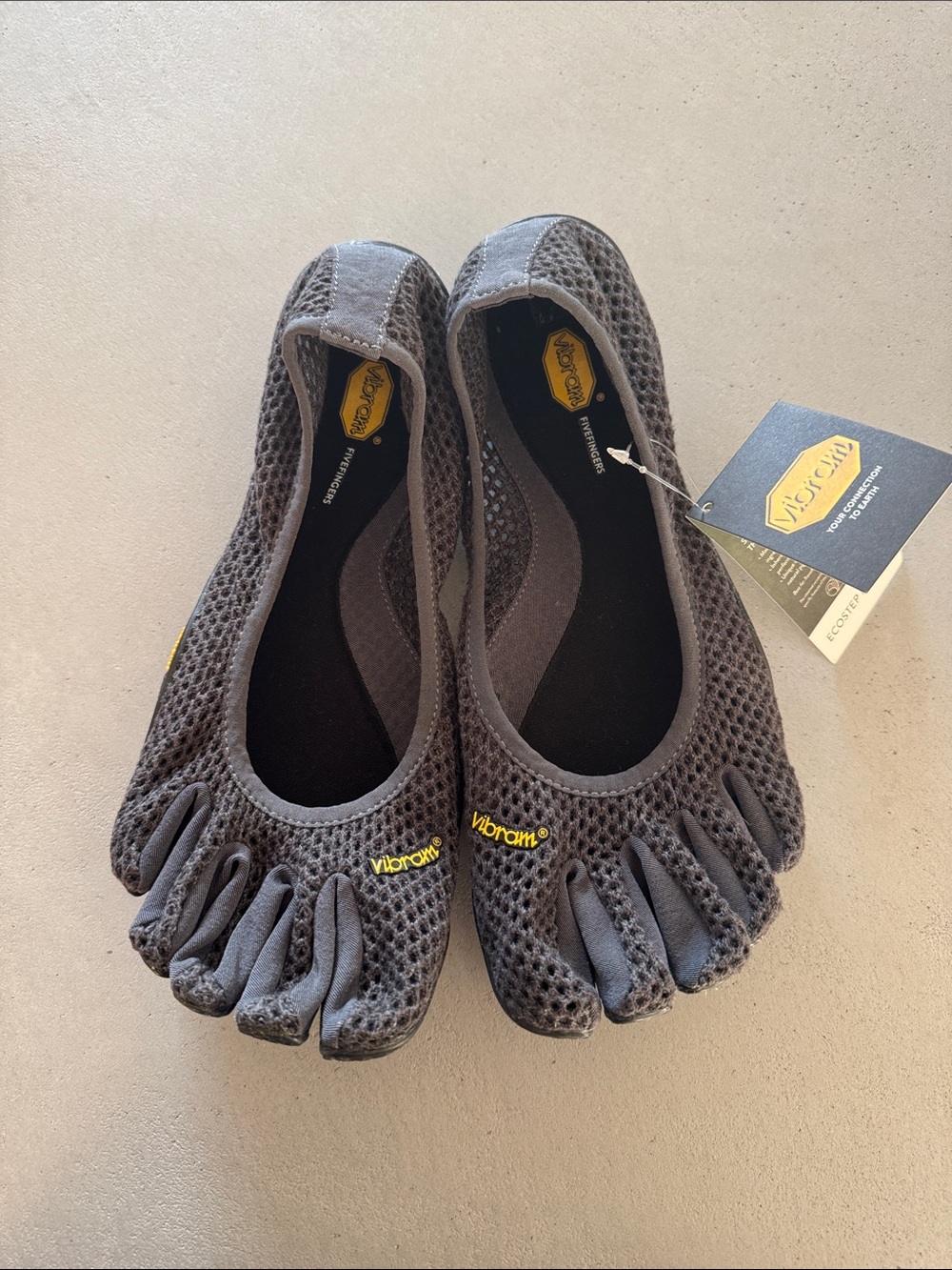 NWT VIBRAM Vi-B ECO CHARCOAL/BLACK WOMEN’S SIZE 41 42